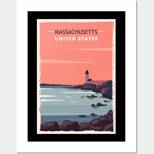 massachusetts Wall Art by husnimubarok